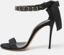 Casadei Pre-owned Satin sandals Black Dames - Thumbnail 2