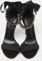 Casadei Pre-owned Satin sandals Black Dames - Thumbnail 3