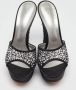 Casadei Pre-owned Satin sandals Black Dames - Thumbnail 3