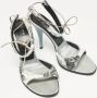 Casadei Pre-owned Satin sandals Gray Dames - Thumbnail 2