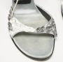 Casadei Pre-owned Satin sandals Gray Dames - Thumbnail 5