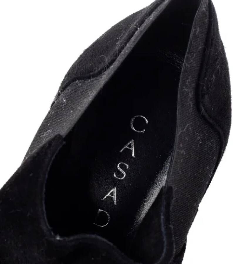 Casadei Pre-owned Suede boots Black Dames