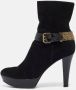 Casadei Pre-owned Suede boots Black Dames - Thumbnail 2