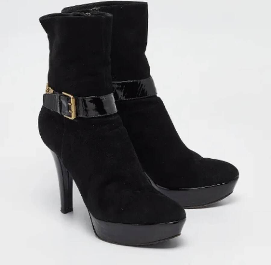 Casadei Pre-owned Suede boots Black Dames