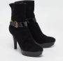 Casadei Pre-owned Suede boots Black Dames - Thumbnail 4