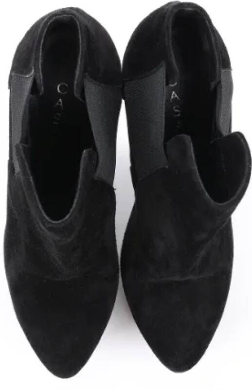 Casadei Pre-owned Suede boots Black Dames