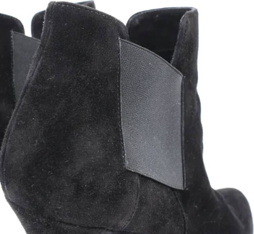 Casadei Pre-owned Suede boots Black Dames