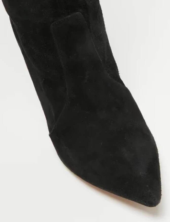 Casadei Pre-owned Suede boots Black Dames