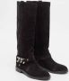 Casadei Pre-owned Suede boots Black Dames - Thumbnail 3