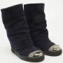 Casadei Pre-owned Suede boots Blue Dames - Thumbnail 4