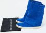 Casadei Pre-owned Suede boots Blue Dames - Thumbnail 9