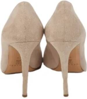 Casadei Pre-owned Suede heels Beige Dames