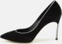 Casadei Pre-owned Suede heels Black Dames - Thumbnail 2