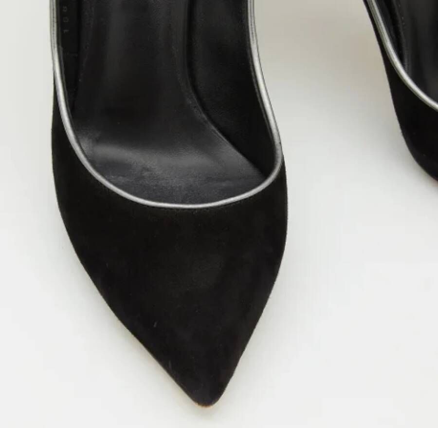 Casadei Pre-owned Suede heels Black Dames