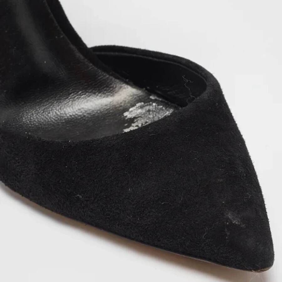 Casadei Pre-owned Suede heels Black Dames