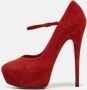 Casadei Pre-owned Suede heels Red Dames - Thumbnail 2