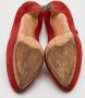 Casadei Pre-owned Suede heels Red Dames - Thumbnail 6