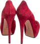 Casadei Pre-owned Suede heels Red Dames - Thumbnail 3