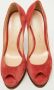 Casadei Pre-owned Suede heels Red Dames - Thumbnail 3