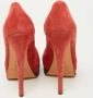 Casadei Pre-owned Suede heels Red Dames - Thumbnail 5