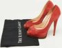 Casadei Pre-owned Suede heels Red Dames - Thumbnail 9