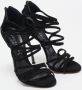 Casadei Pre-owned Suede sandals Black Dames - Thumbnail 4