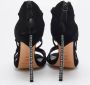 Casadei Pre-owned Suede sandals Black Dames - Thumbnail 5