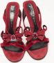 Casadei Pre-owned Suede sandals Red Dames - Thumbnail 3