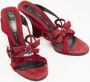 Casadei Pre-owned Suede sandals Red Dames - Thumbnail 4