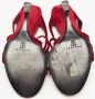 Casadei Pre-owned Suede sandals Red Dames - Thumbnail 6