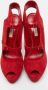 Casadei Pre-owned Suede sandals Red Dames - Thumbnail 3