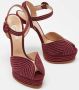 Casadei Pre-owned Suede sandals Red Dames - Thumbnail 4