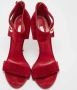 Casadei Pre-owned Suede sandals Red Dames - Thumbnail 2