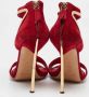 Casadei Pre-owned Suede sandals Red Dames - Thumbnail 3