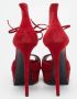 Casadei Pre-owned Suede sandals Red Dames - Thumbnail 4