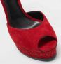 Casadei Pre-owned Suede sandals Red Dames - Thumbnail 6