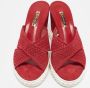 Casadei Pre-owned Suede sandals Red Dames - Thumbnail 2