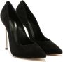 Casadei Luxe Zwarte Suède Hakken Black Dames - Thumbnail 2