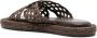 Casadei Raffia Sandal 2615 Rum Stijl Brown Dames - Thumbnail 4