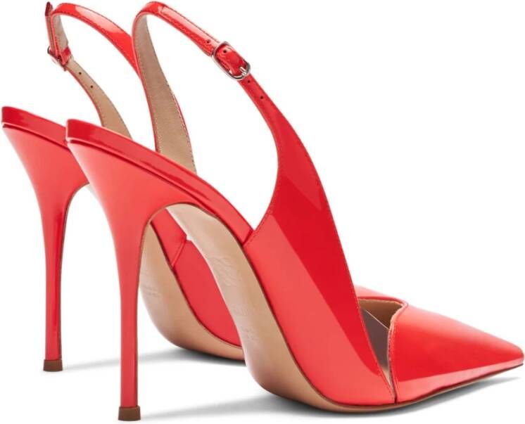 Casadei Rode Lakleren Slingbacks Red Dames