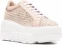 Casadei Roze Interwoven Chunky Sneakers Pink Dames - Thumbnail 3