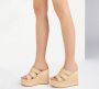 Casadei Roze Strand Sleehakken Beige Dames - Thumbnail 6