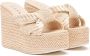 Casadei Roze Strandgekleurde Sleehak Sandalen Beige Dames - Thumbnail 2