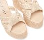 Casadei Roze Strandgekleurde Sleehak Sandalen Beige Dames - Thumbnail 5