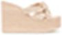 Casadei Roze Strandgekleurde Sleehak Sandalen Beige Dames - Thumbnail 6