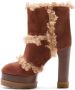 Casadei Russet Suède Enkellaars voor bergliefhebbers Bruin Dames - Thumbnail 3