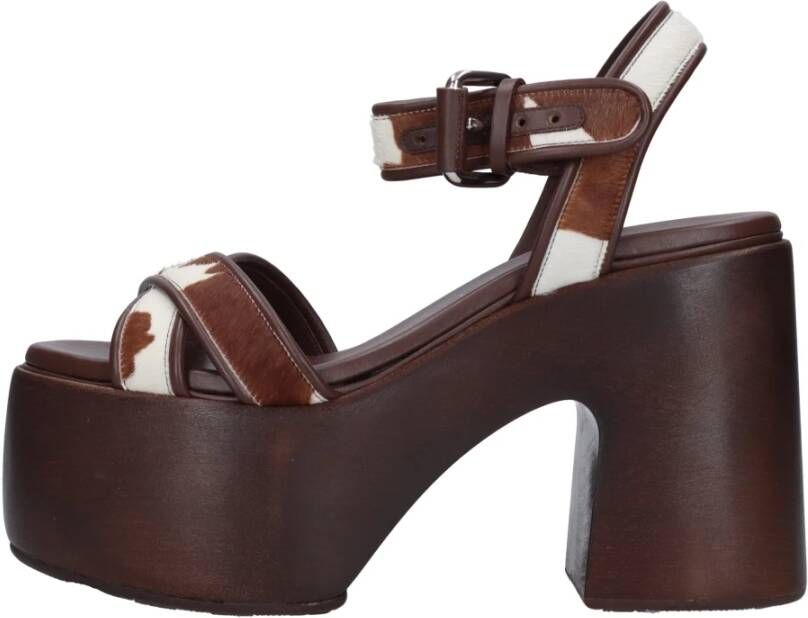 Casadei Sandalen Bruin Brown Dames