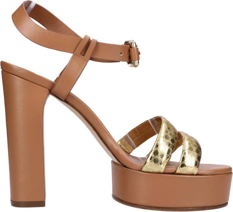 Casadei Sandalen Bruin Brown Dames