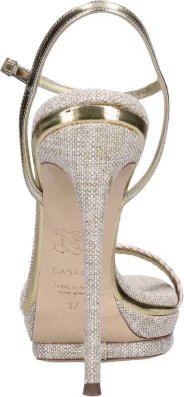 Casadei Sandalen Goud Yellow Dames