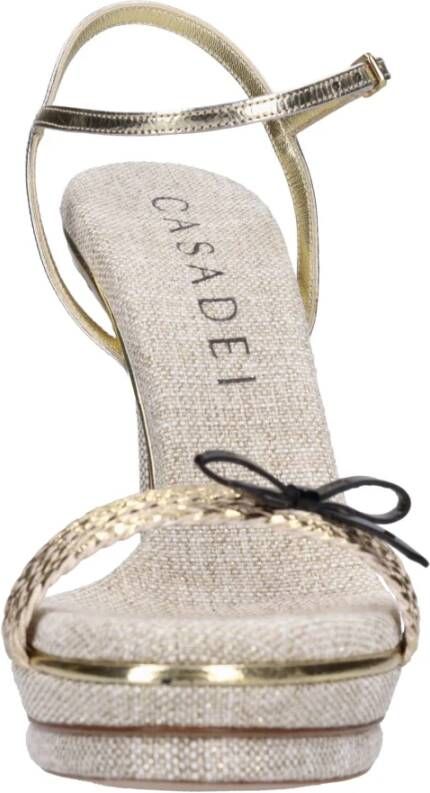 Casadei Sandalen Goud Yellow Dames